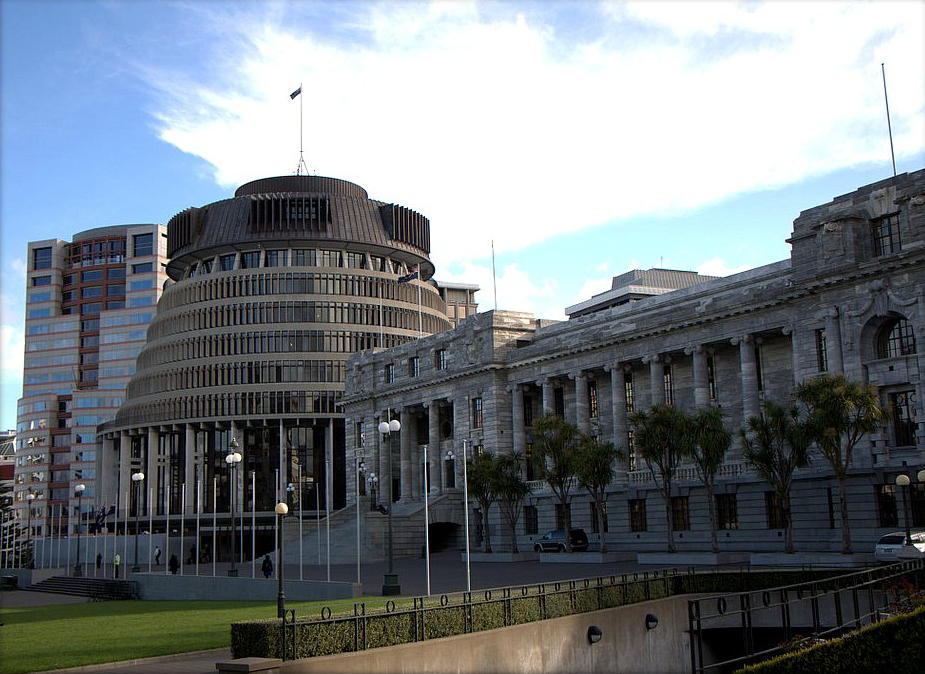 Parliament and the Beehive in Wellington